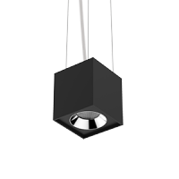 Varton Светодиодный светильник DL-02 Cube подвесной 100х110 мм 12 Вт 3000 K 35° RAL9005 черный муар V1-R0-90360-30000-2001230 фото
