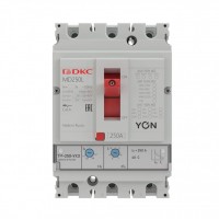 DKC YON pro Автоматический выключатель MD250F-TM100 3P 100А 50kA Ir 0.7…1xIn MD250F-TM100 фото