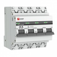 EKF PROxima Выключатель нагрузки 4P 20А ВН-63 SL63-4-20-pro фото