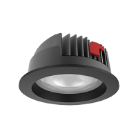 VARTON Светодиодный светильник DL-Pro круглый встраиваемый 103x58 мм 10 Вт 3000 K IP65 диаметр монтажного отверстия 90 мм RAL9005 черный муар V1-R0-T0555-10000-6501030 фото
