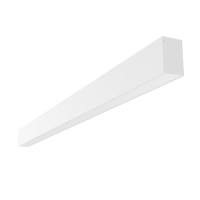 VARTON Светодиодный светильник Х-line одиночный подвесной 16 Вт 3000 К 507x63x100 мм IP40 RAL9003 белый муар с рассеивателем опал и торцевыми крышками V1-R0-10828-02OP0-4001630 фото