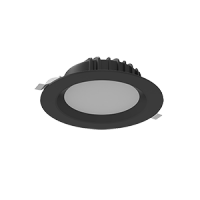 VARTON Светодиодный светильник DL-01 круглый встраиваемый 190x70 мм 16 Вт Tunable White (2700-6500 K) IP54/20 RAL9005 черный муар диммируемый по прото V1-R0-90083-10D01-44016TW фото
