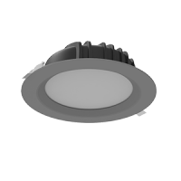 VARTON Светодиодный светильник DL-01 круглый встраиваемый 230x81 мм 40 Вт Tunable White (2700-6500 K) IP54/20 RAL7045 серый муар диммируемый по проток V1-R0-70084-10D01-44040TW фото