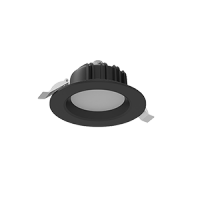 VARTON Светодиодный светильник DL-01 круглый встраиваемый 120x65 мм 11 Вт Tunable White (2700-6500 K) IP54/20 RAL9005 черный муар диммируемый по прото V1-R0-91011-10D01-54011TW фото