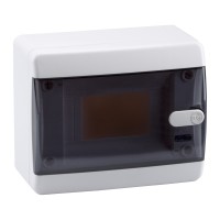 КЭАЗ Корпус пластиковый Навесной OptiBox P-CNK-1-06-IP41 Прозрачная черная дверь 145774 фото
