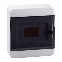 КЭАЗ Корпус пластиковый Навесной OptiBox P-BNK-2-08-IP41 Прозрачная черная дверь 117915 фото