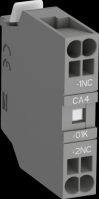ABB Блок контактный дополнительный CA4-01K (1НЗ) с втычными клеммами для контакторов AF09K...AF38K и реле NF22EK...NF40EK 1SBN010160R1001 фото