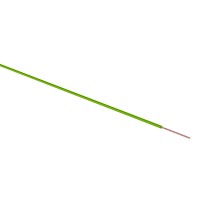 Провод одножильный медь ПГВА 0.5мм² зеленый REXANT 01-6513 фото
