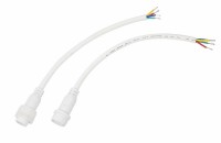 Соединительный кабель (4pin) герметичный (IP67) 4х0.75мм² 300V белый Rexant 11-9440 фото