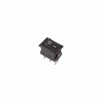 REXANT Выключатель клавишный 250V 3А (3с) ON-ON черный  Micro 36-2030 фото