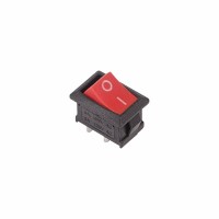 REXANT Выключатель клавишный 250V 6А (2с) ON-OFF красный  Mini  (RWB-201, SC-768) 36-2111 фото