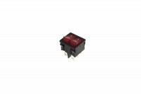 REXANT Выключатель клавишный 250V 6А (6с) ON-OFF красный с подсветкой ДВОЙНОЙ  Mini 36-2160 фото