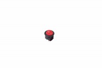 REXANT Выключатель клавишный круглый 250V 6А (2с) ON-OFF красный 36-2560 фото