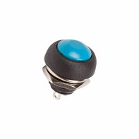 REXANT Выключатель-кнопка  250V 1А (2с) OFF-(ON)  Б/Фикс  синяя  Micro 36-3051 фото