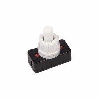 REXANT Выключатель-кнопка 250V 1А (2с) ON-OFF  белый (для настольной лампы) 36-3010 фото