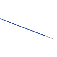 Провод одножильный медь ПГВА 0.5мм² синий REXANT 01-6515 фото