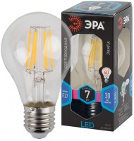 ЭРА Лампы СВЕТОДИОДНЫЕ F-LED F-LED A60-7W-840-E27 (филамент, груша, 7Вт, нейтр., Е27) Б0043447 фото