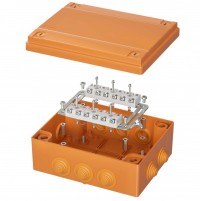 DKC Коробка пластиковая FS с кабельными вводами иклеммниками,IP55,240х190х90мм, 12р, 450V,32A,10мм.кв FSK411210 фото