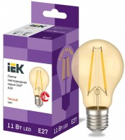 IEK Лампа LED A60 шар золото 11Вт 230В 2700К E27 серия 360° LLF-A60-11-230-30-E27-CLG фото