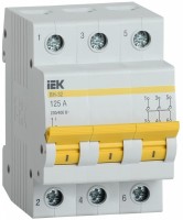 IEK Выключатель нагрузки (мини-рубильник) ВН-32 3Р 125А MNV10-3-125 фото
