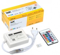 IEK Контроллер с ПДУ ИК RGB 3 канала 220В 3А 500Вт LSC1-RGB-500-IR-20-220-B фото