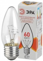 ЭРА Лампа накаливания  ЭРА ДС (B36) свечка 60Вт 230В E27 цв. упаковка Б0039130 фото