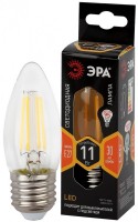 ЭРА Лампы СВЕТОДИОДНЫЕ F-LED B35-11w-827-E27 ЭРА (филамент, свеча, 11Вт, тепл, E27) Б0046986 фото