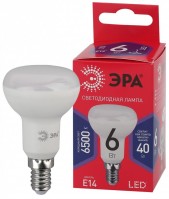 ЭРА Лампы СВЕТОДИОДНЫЕ ЭКО LED R50-6W-865-E14 R  ЭРА (диод, рефлектор, 6Вт, хол, E14) Б0045335 фото