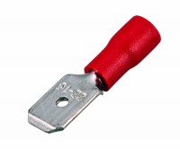 REXANT Клемма плоская изолированная штекер 6.3 мм 0.5-1.5 мм² (РПи-п 1.5-(6.3)) красная REXANT 08-0313 фото