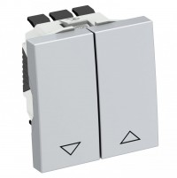 OBO BETTERMANN  Выключатель для рольставней с электр.блокир., 1-полюсный, 10А/250В (алюминий) 6120984 фото