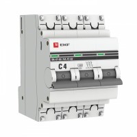 EKF PROxima ВА 47-63 Автоматический выключатель  (С) 3P 4А 4,5kA mcb4763-3-04C-pro фото