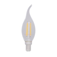 REXANT Лампа филаментная  Свеча на ветру CN37 7.5 Вт 600 Лм 2700K E14 диммируемая, прозрачная колба 604-105 фото