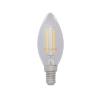 REXANT Лампа филаментная  Свеча CN35 7.5 Вт 600 Лм 2700K E14 диммируемая, прозрачная колба 604-087 фото