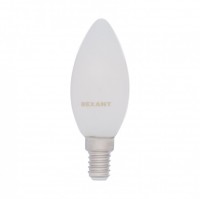 REXANT Лампа филаментная  Свеча CN35 9.5 Вт 915 Лм 2700K E14 матовая колба 604-095 фото