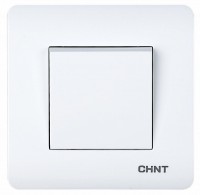 CHINT 1-клавишный проходной выключатель 10А 250В NEW3 715378 фото
