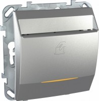 SE Unica Top Алюминий Выключатель карточный MGU5.283.30ZD фото