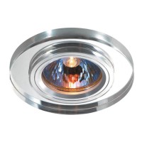 Novotech алюминий/зеркальный светильник встраиваемый