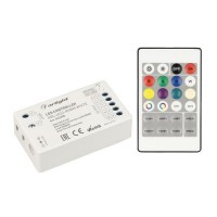 Arlight Контроллер ARL-4022-RGBW White (5-24V, 4x4A, ПДУ 24кн, RF) (IP20 Пластик, 3 года) 032358 фото