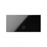 Simon 100 Черный глянец Клавиша выключателя с пиктограммой «звонок» 10000017-138 фото