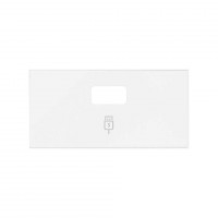 Simon 100 Белый матовый Накладка зарядного устройства USB SmartCharge 10001097-230 фото