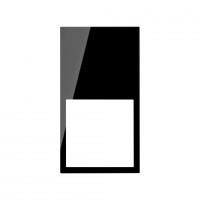 Simon 100 Черный глянец Рамка вертикальная на 2 поста/2 модуля 10002620-138 фото