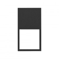 Simon 100 Черный матовый Рамка вертикальная на 2 поста/2 модуля 10002620-238 фото