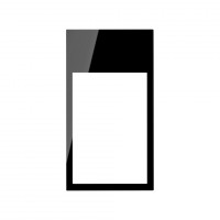 Simon 100 Черный глянец Рамка вертикальная на 2 поста/3 модуля 10002621-138 фото