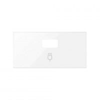 Simon 100 Белый глянец Накладка розетки USB 10001091-130 фото