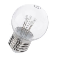 NEON-NIGHT Лампа шар e27 6 LED Ø45мм - ТЕПЛЫЙ БЕЛЫЙ, прозрачная колба, эффект лампы накаливания 405-126 фото