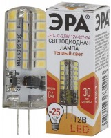 ЭРА LED-JC-3,5W-12V-827-G4 Лампа (диод, капсула, 3,5Вт, тепл, G4) Б0033195 фото