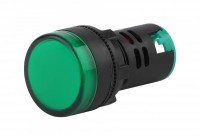 ЭРА Лампа AD22DS(LED)матрица d22мм зеленый 12В AC/DC (10/1000/12000) Б0045605 фото