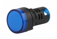 ЭРА Лампа AD22DS(LED)матрица d22мм синий 230В (10/1000/12000) Б0045621 фото