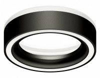 Ambrella Насадка передняя для корпуса светильника N8434 SBK/FR черный песок/белый матовый D85*H23mm Out20mm GX53 N8434 фото