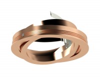 Ambrella Насадка передняя поворотная для корпуса светильника с диаметром отверстия D70mm N7005 PPG золото розовое полированное D70*H26mm Out1.5mm MR16 N7005 фото
